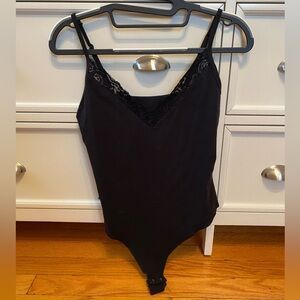 Garage Black Bodysuit with Lace detail